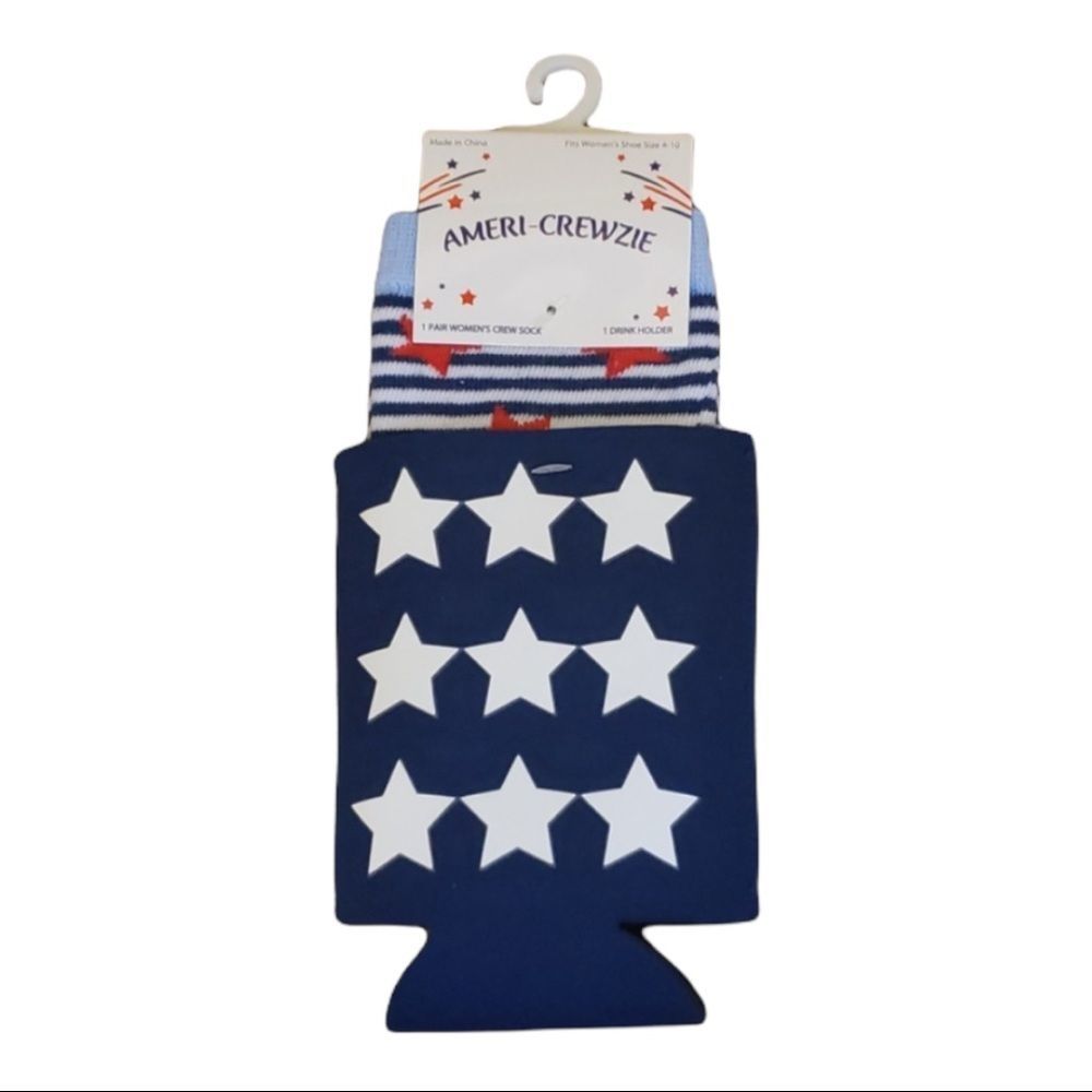 Ameri-Crewzie Womens Crew Sock & Drink Cuzie